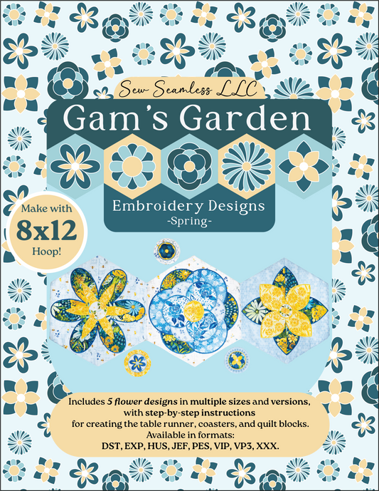 Gam’s Garden – Digital Embroidery Design Collection